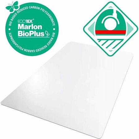 Floortex Chairmat, BioPlus, Hard Floor, Polycarbonate, 35inx47in, CL FLRNCCMFLBS0002